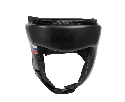 Шлем для бокса CLINCH OLIMP черный спереди