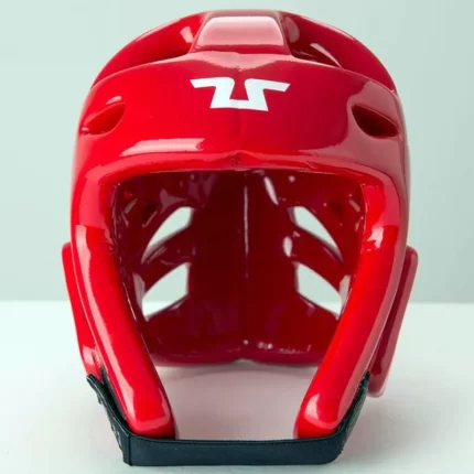 Шлем для тхэквондо TUSAH EZ-FIT красный спереди