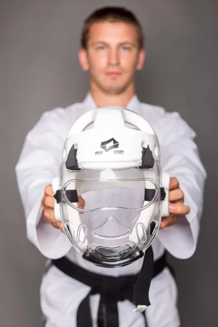 Защитная маска для лица PROFSPORT на шлеме