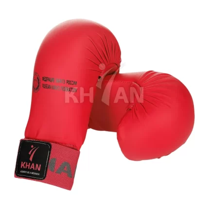 Перчатки для каратэ KHAN ФКР красные