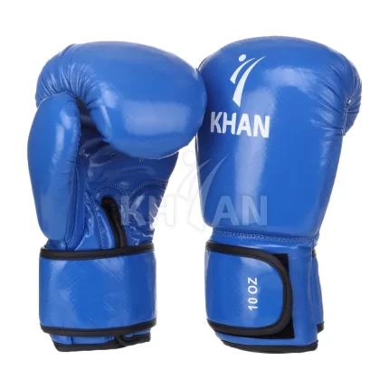 Перчатки KHAN PRO для кикбоксинга, бокса и тхэквондо ITF синие