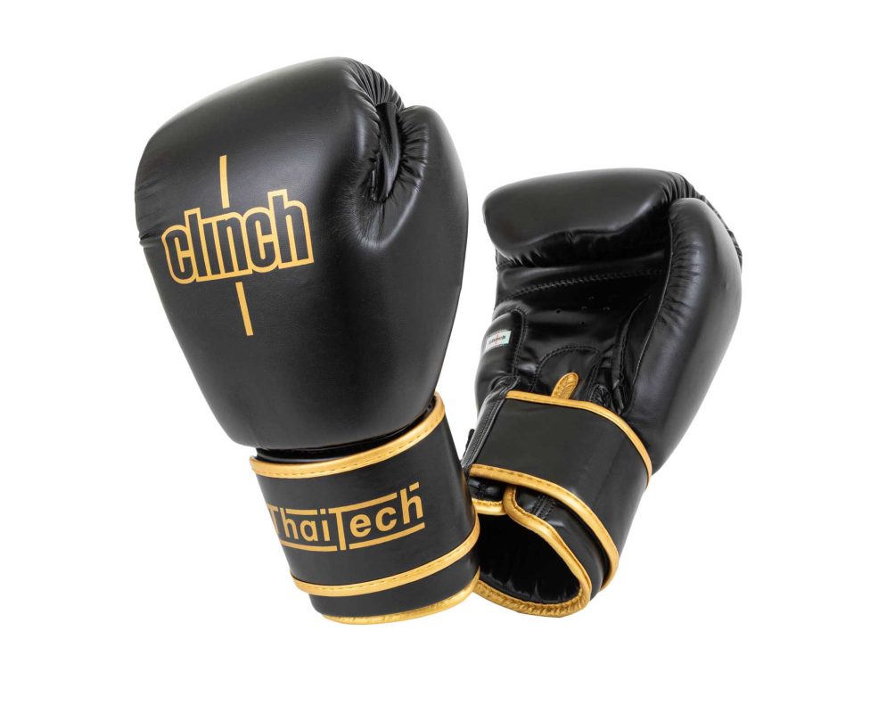 Перчатки для тайского бокса Clinch Muay Thai черные