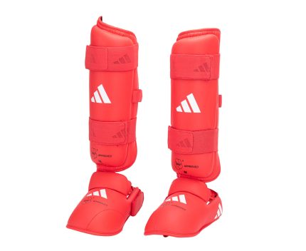Защита голени и стопы ADIDAS WKF красные